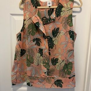 Fun summer sleeveless blouse by Cabi
